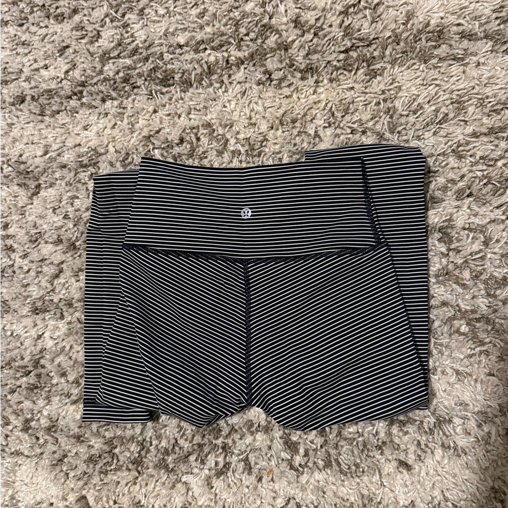 Striped Black and White lululemon leggings